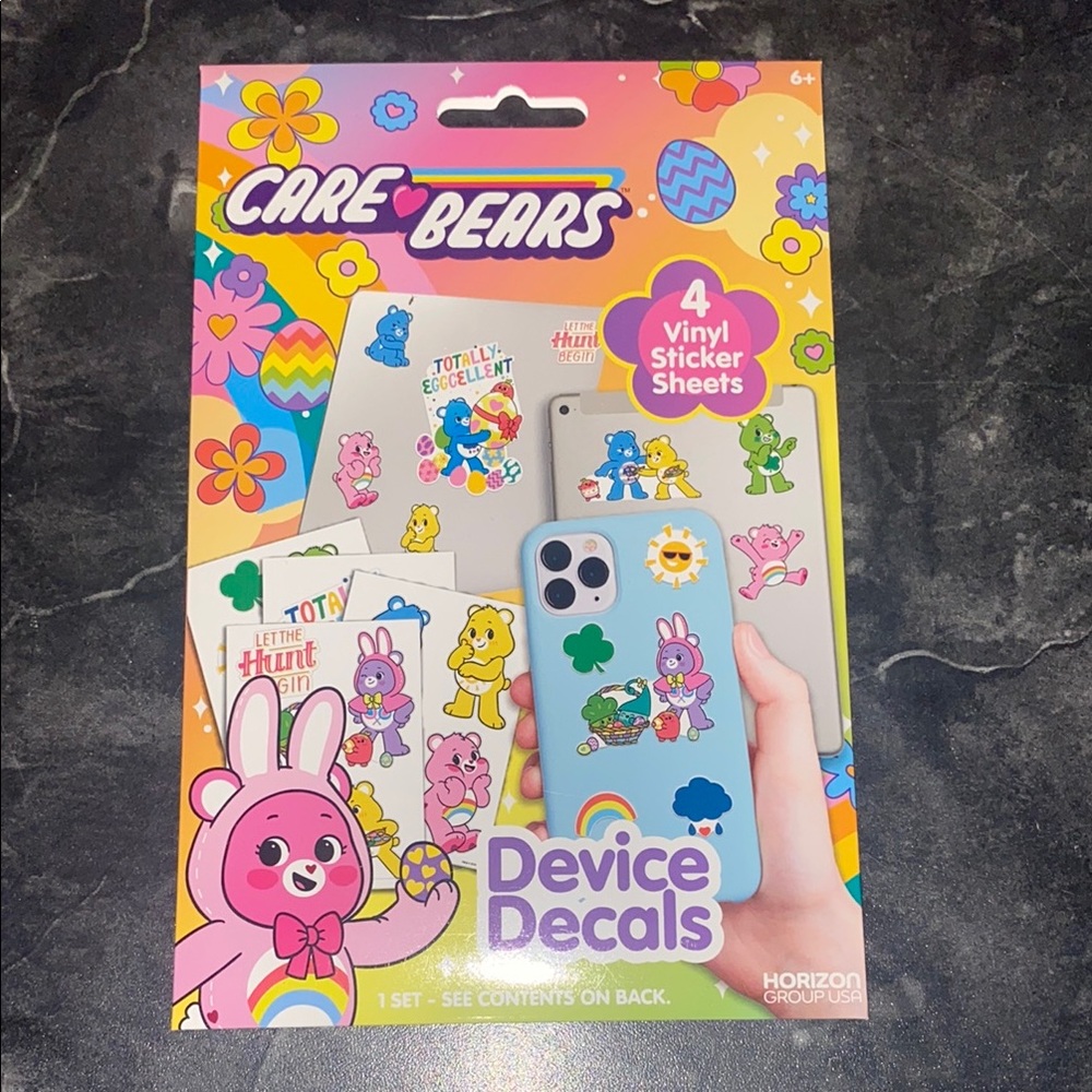 Care Bears 🐻 Device Decals 4 Waterproof Decal Sticker Sheets